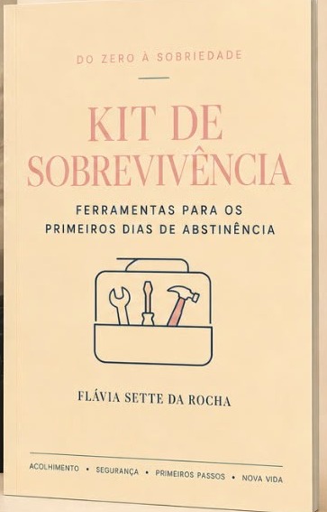 Capa amarela do Kit de Sobrevivência, com ícone de caixa de ferramentas